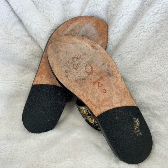 Stylish Black and Gold Women's Sandals - Picture 9 of 12